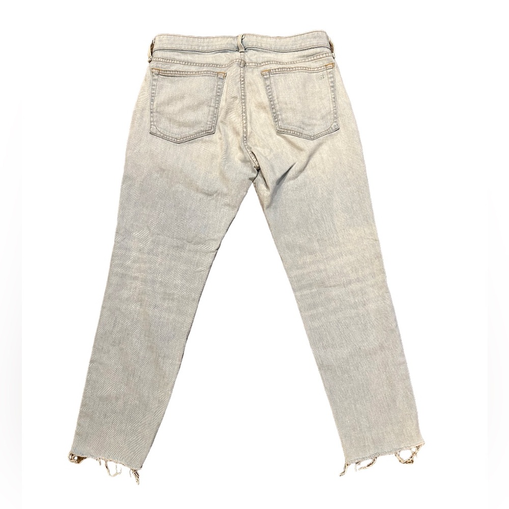 Rag and Bone Dre Low Rise Slim Boyfriend Distressed Jeans Edgewater Size 29 - Picture 9 of 14